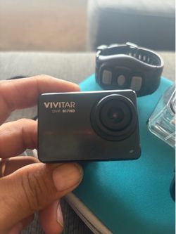 Vivitar DVR917hd 16MP 4K Action Camera DVR917HD-BLK and Case