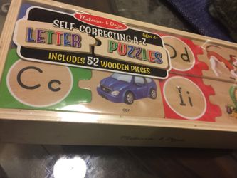 melissa & doug letter puzzles