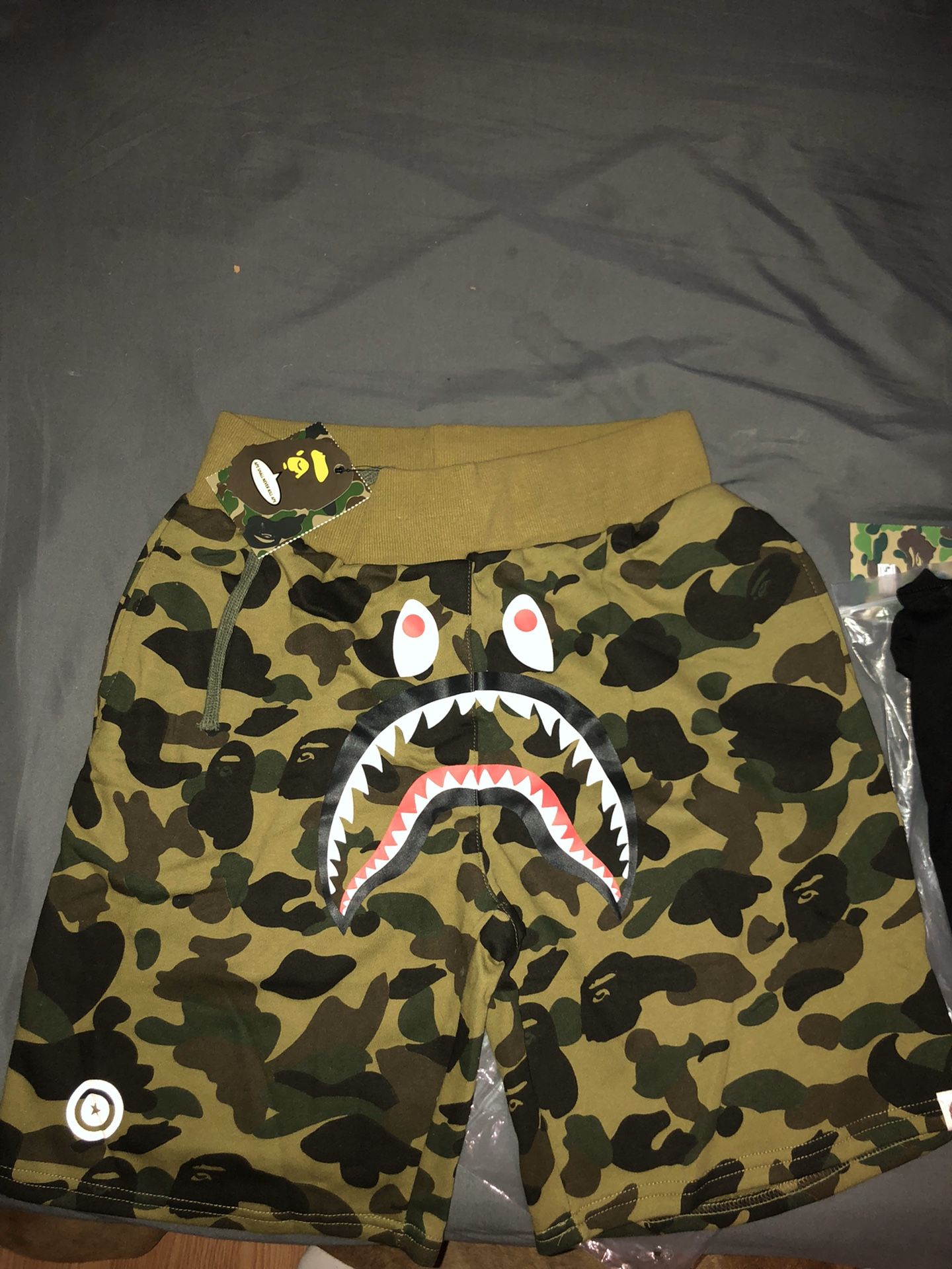 NEW BAPE CAMO SHORTS