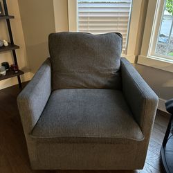 2 Grey Living Room Chairs 
