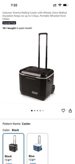 Coleman Cooler Xstream roller with telescopic handle