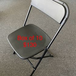 Black Plastic Folding Chairs