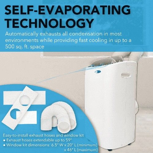 Whynter portable air conditioner arc-147wfh