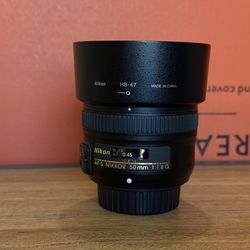 Nikon 50mm 1.8 G AF-S FX Prime Lens