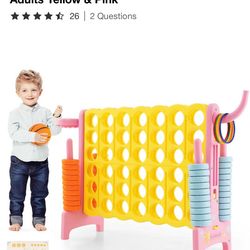 Kids 4 row giant game set