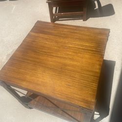 Solid Wood Side Table 