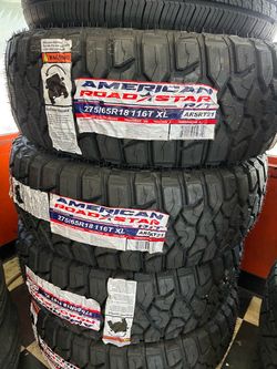 ✔️📲275/65/18 vendo set de llantas nuevas América RT