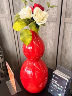 Red Vase