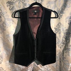 Men’s Black Suede Vest