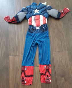 Captain America boys large costume