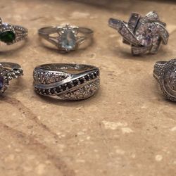 Sterling Steel  925 Woman  Rings 