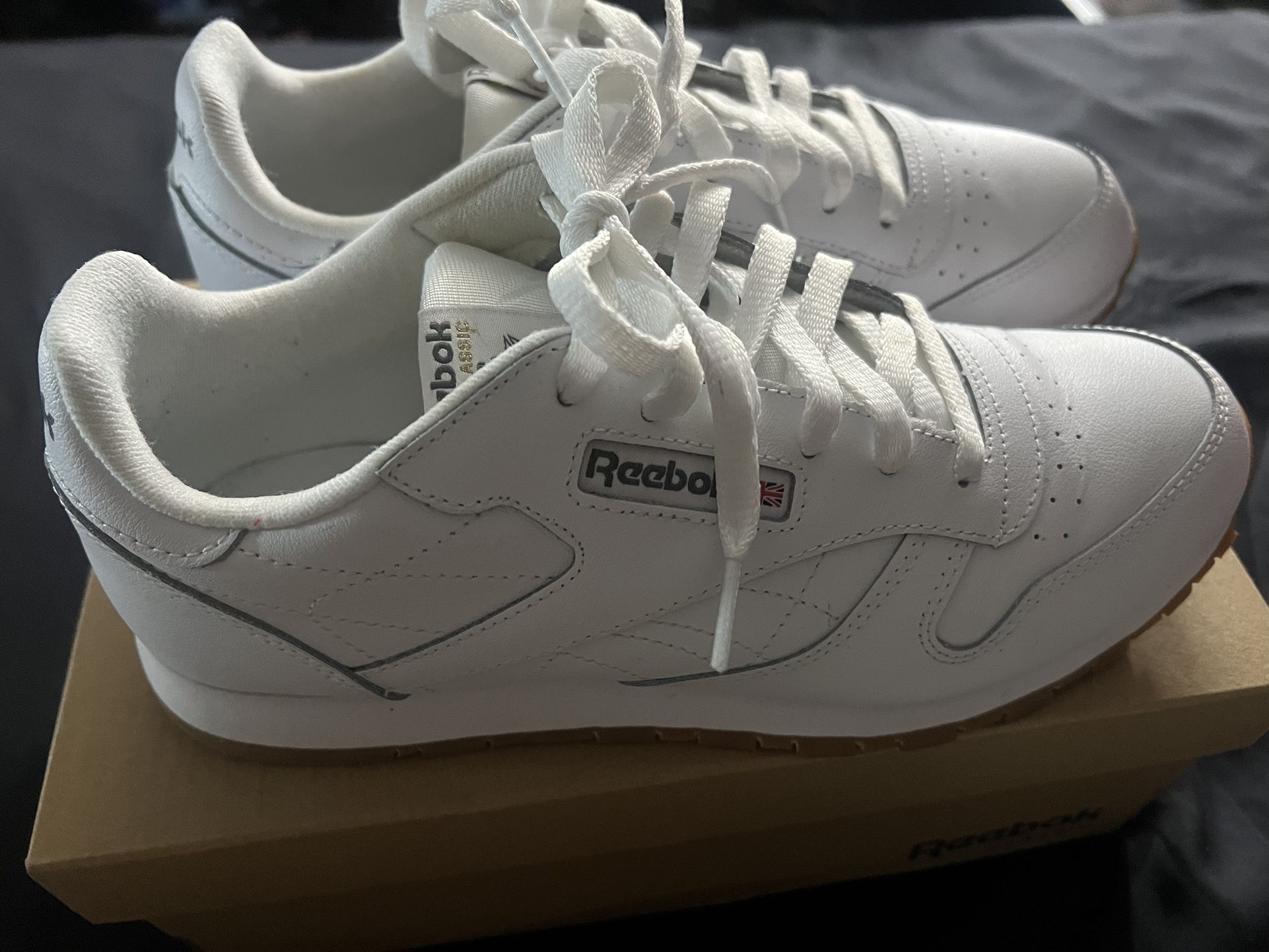 Reebok Classic Leather White With Gum Bottom