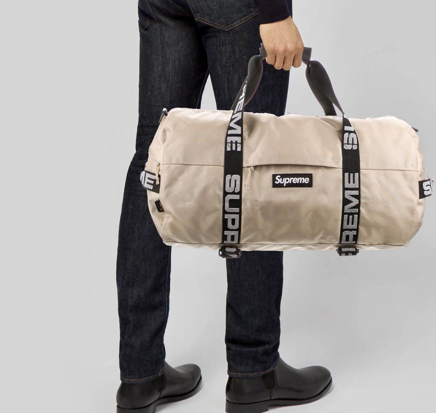 Supreme Duffle Bag Beige