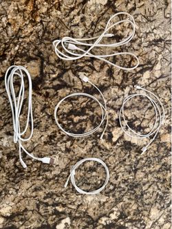 $5 Each or All for $20, USB-A to Apple Lightning Charging Cables