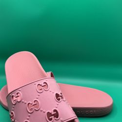 Pink Gucci Slides Authentic Size 10