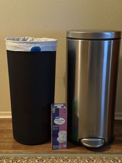 Stainless steel trashcan