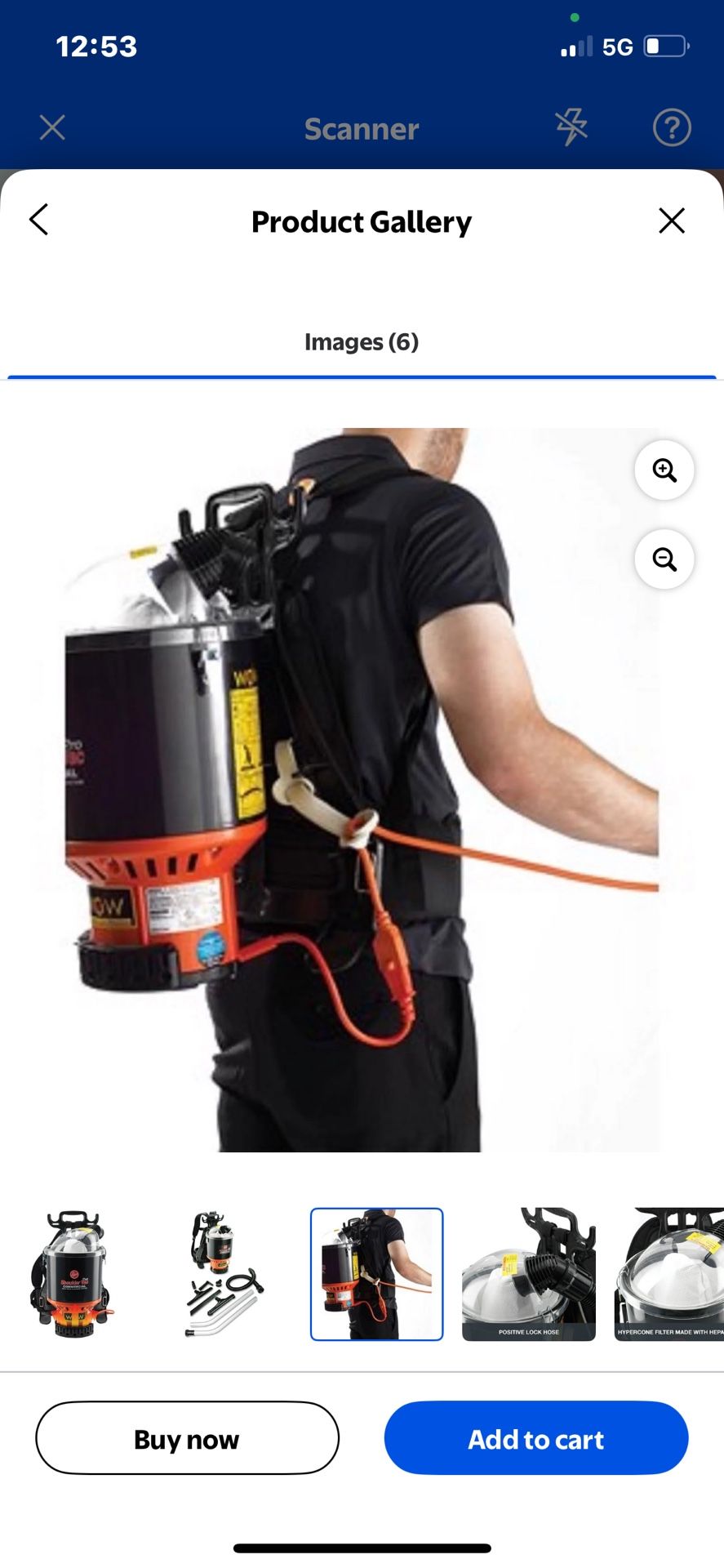 Hoover Commercial Lightweight Backpack 12" Vacuum Cleaner, C2401 New $325 Pick up Phoenix 43rd ave and Indian School