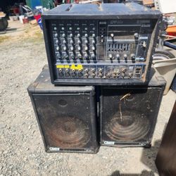 small sound system.