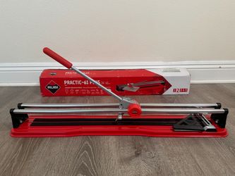 Rubi Practic 61 Plus-24 in. Tile Cutter with Tungsten Carbide Blade and Roller Guide
