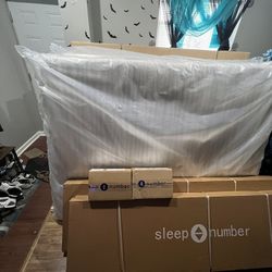 1‘ Queen Size Sleep Number 360 P6 Smart Beds 