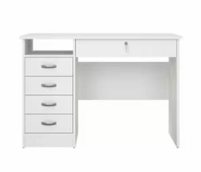 5 Drawer Desk with Locking Feature 43”