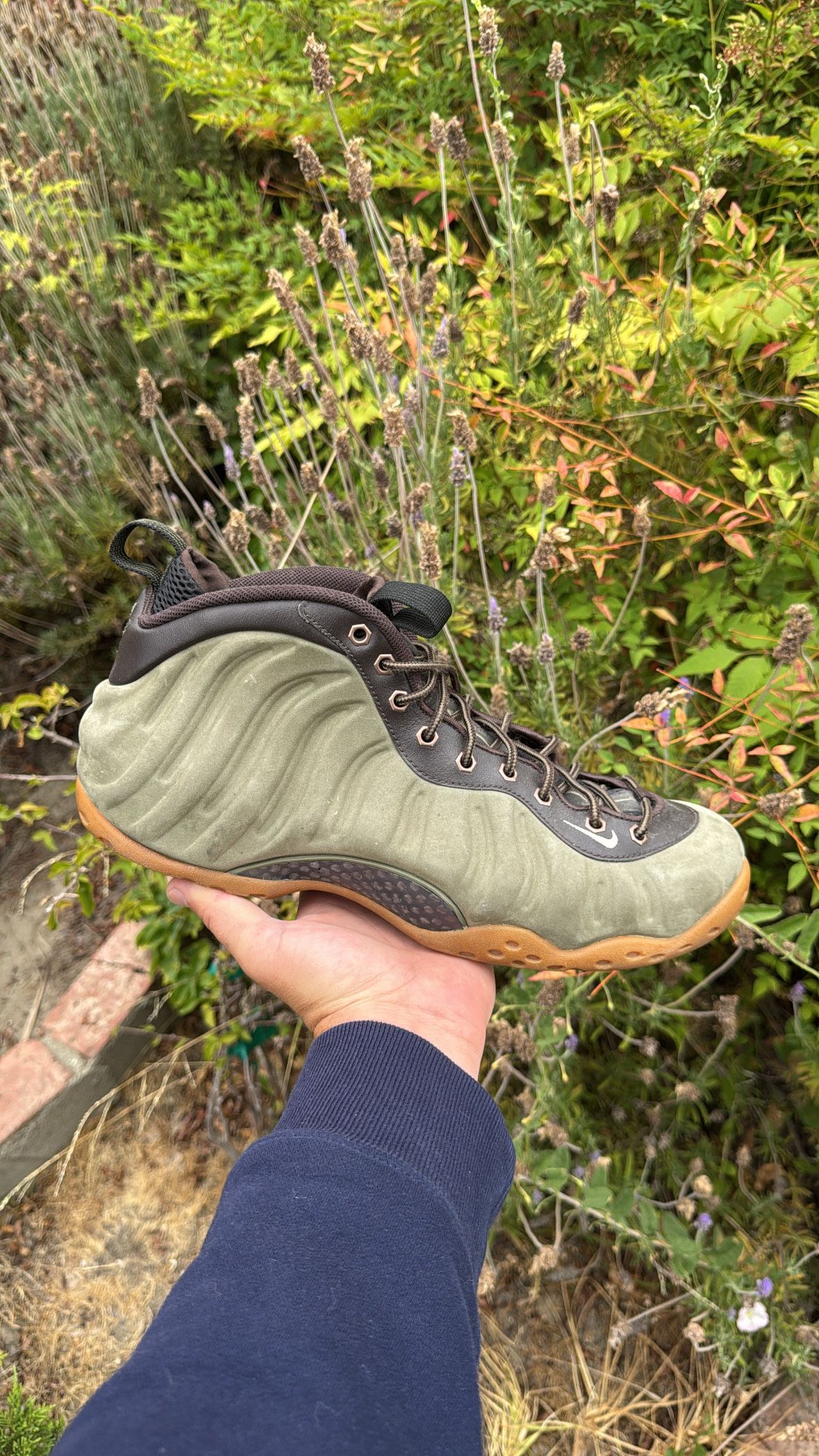 Olive Foamposite Size 13 Worn Heavy No Box