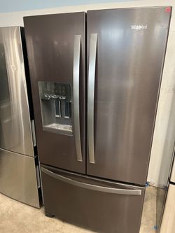 whirlpool carbon french door refrigerator -free delivery