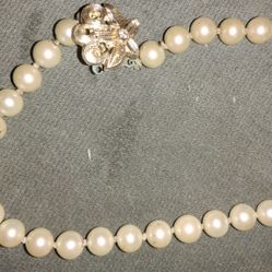 Vintage Real Pearl Necklace 
