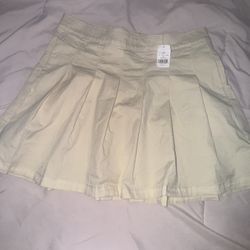 Cream White Skirt 