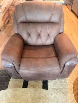 Brown & cream living room set