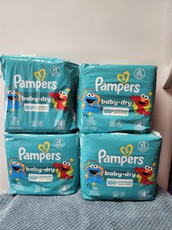Pamper  Size #4. Each $8