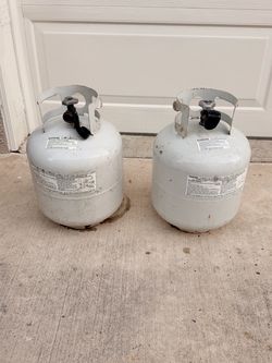 Empty propane tank