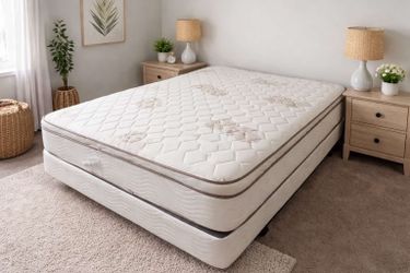 New queen mattress and box spring 2 pc