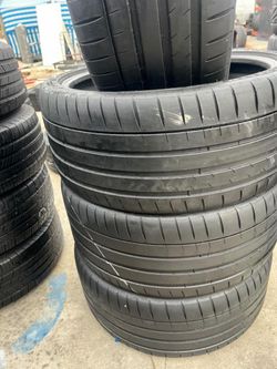 4 used tires 235-35ZR20 michelin pilot sport 4s with 80% of life tread