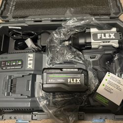 Flex 24V 1/2 High Torque Impact Wrench with Stacked Lithium 6.0 battery and Rapid Charger Brand New