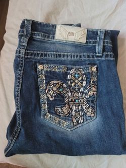 Women's Miss Me Jeans Size 32 boot $55 Pickup In Oakdale