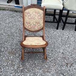 Antique folding rocking chair Vintage