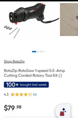 RotoZip RotoSaw 1-speed 5.5 -Amp Cutting Corded Rotary Tool Kit