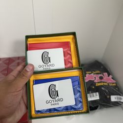 Individual Red And Blue Goyard CARDHOLDERS 
