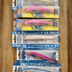 Extremely Rare Discontinued LUCKY CRAFT Halibut Striper Bass fishing Lure Lures Jerk bait Jerkbait Stickbait Hard Plastic Daiwa Accurate Shimano Penn