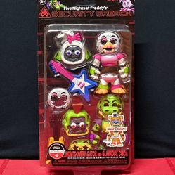 🍕🎸Funko Five Nights at Freddy's: Security Breach SNAPS! Montgomery Gator & Glamrock Chica 2-Pack. 