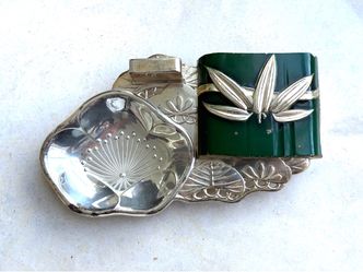 Japanese Silver-Plated Cigarette Case