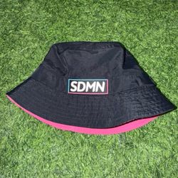 Sidemen Bucket Hat U.K. Group custom vintage one size fits, black/pink color