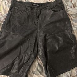 GV Gallery Leather Carpenter Shorts 