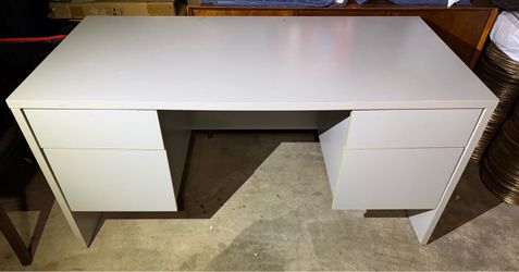 Grey office desk