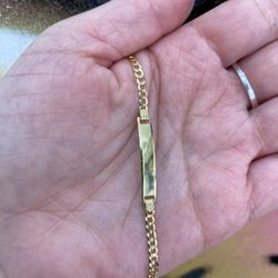 14k BABY ID BRACELET 