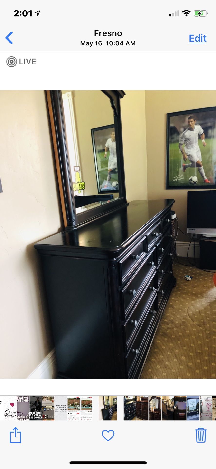 Dresser with mirror great condition