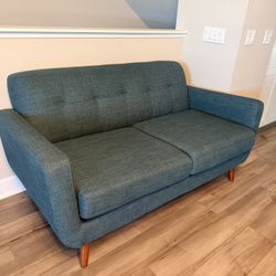 Sofa Set 3 Piece Green Modern