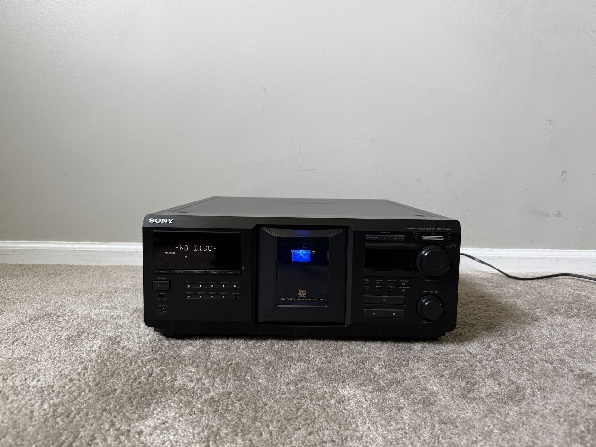 Sony CDP-CX400 MegaStorage Compact Disc CD Player Changer