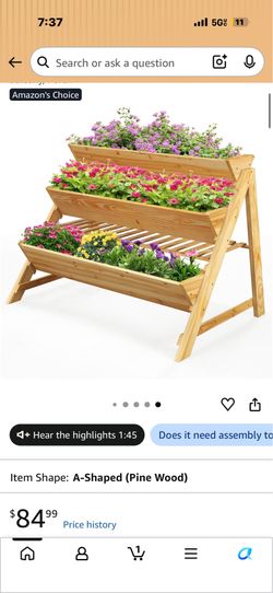 3 tier raised garden bed